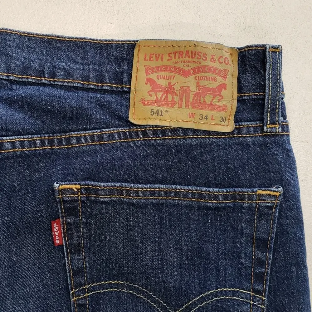 Levi's 541 Denim Jeans Men's Size 34x30 Blue